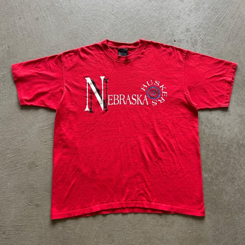 Vintage 90s Nebraska Huskers Shirt Size XXL Red College University NCAA Lincoln